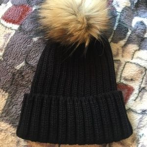 Mink Pom Beanie